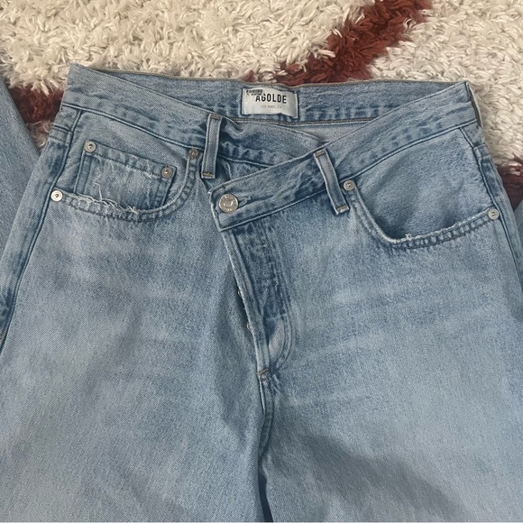 Agolde Criss Cross Upsized Denim Jeans 26/2 - Picture 5 of 14